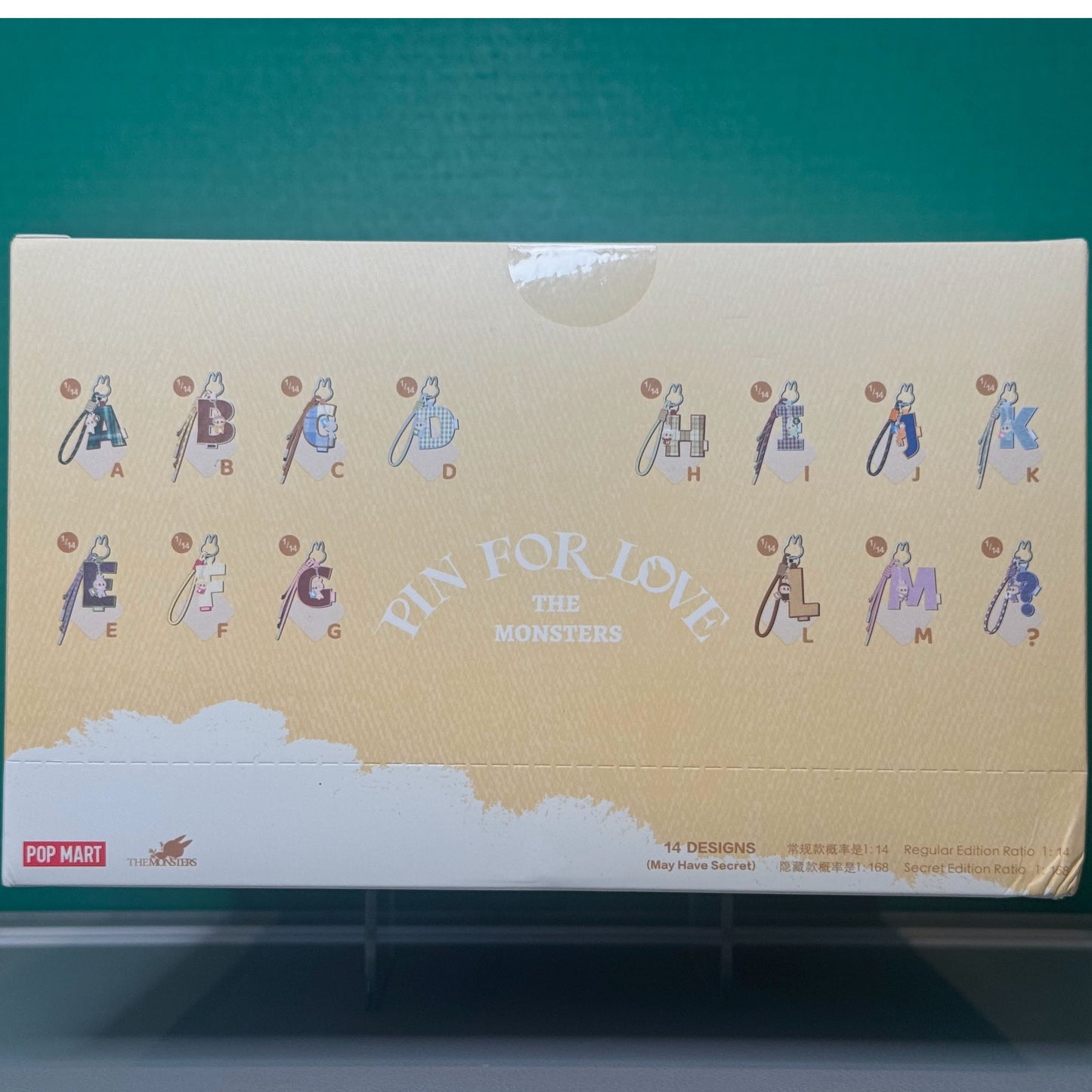 THE MONSTERS Pin for Love Series- Letter Pendant Blind Box (A-M)