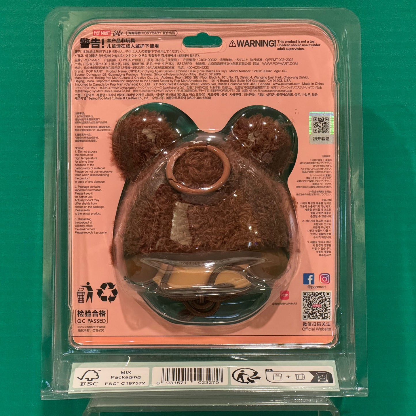 CRYBABY Crying Again Series - Earphone Case (Love Makes Us Cry)