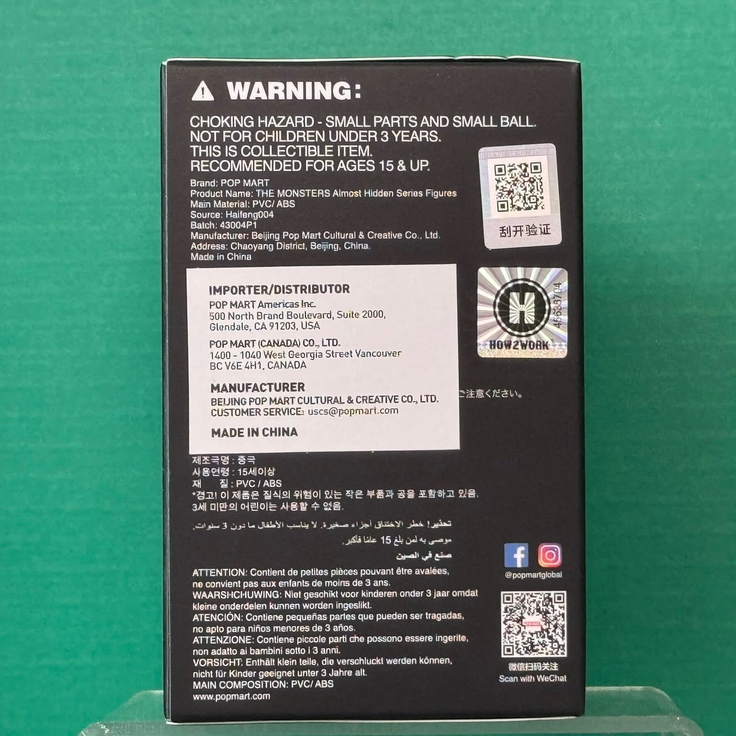 THE MONSTERS Almost Hidden Series Figures Blind Box