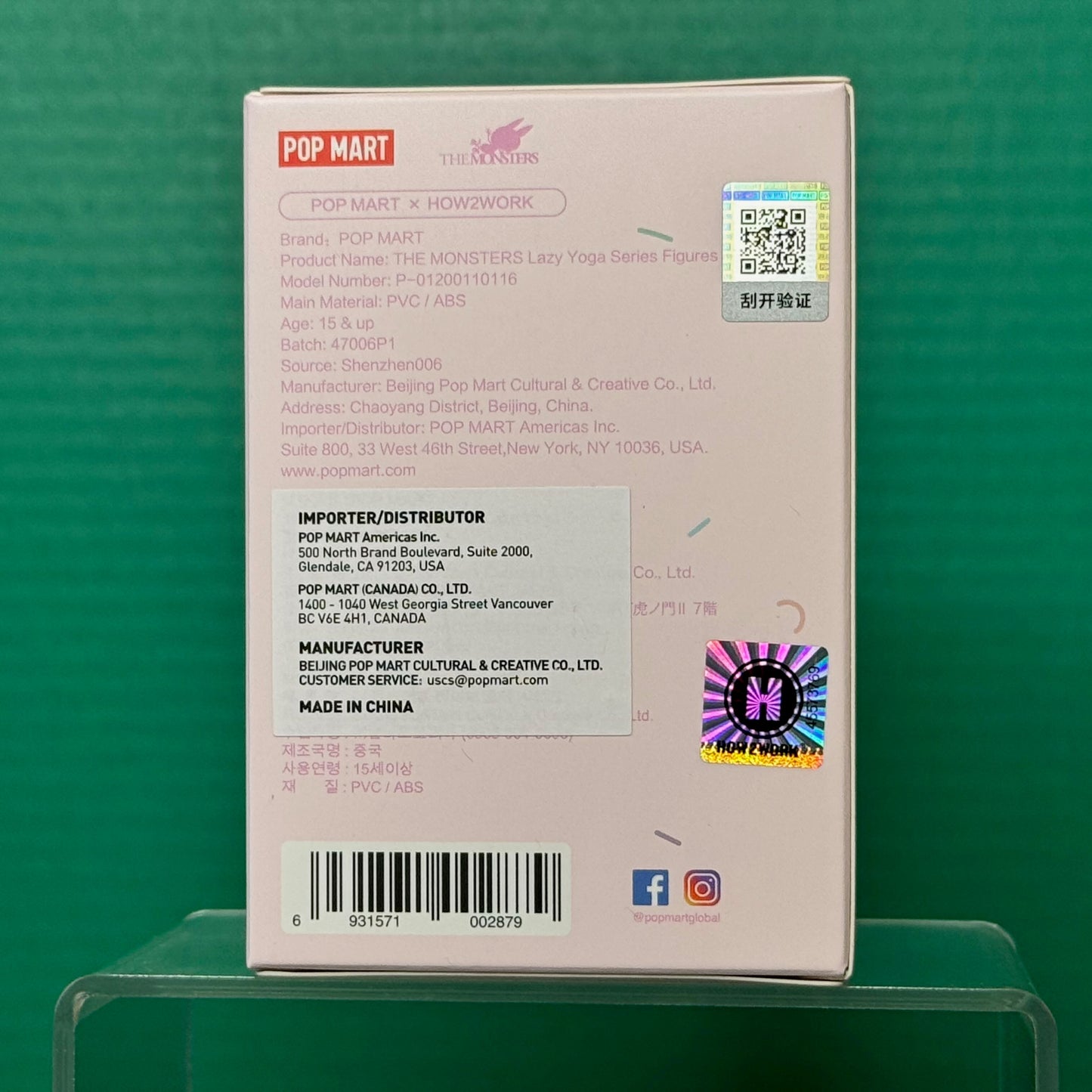 THE MONSTERS Lazy Yoga Series Figures - Blind Box