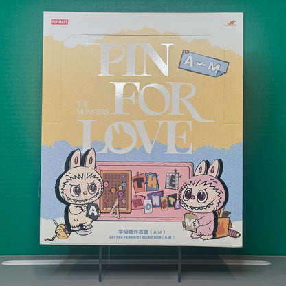 THE MONSTERS Pin for Love Series- Letter Pendant Blind Box (A-M)