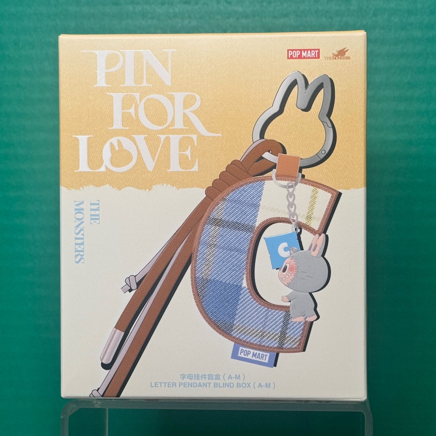 THE MONSTERS Pin for Love Series- Letter Pendant Blind Box (A-M)