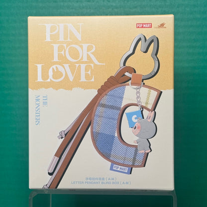 THE MONSTERS Pin for Love Series- Letter Pendant Blind Box (A-M)